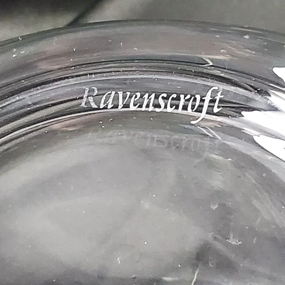 Peterson Ravenscroft Crystal Wine Decanter With Peterson Monogram Logo